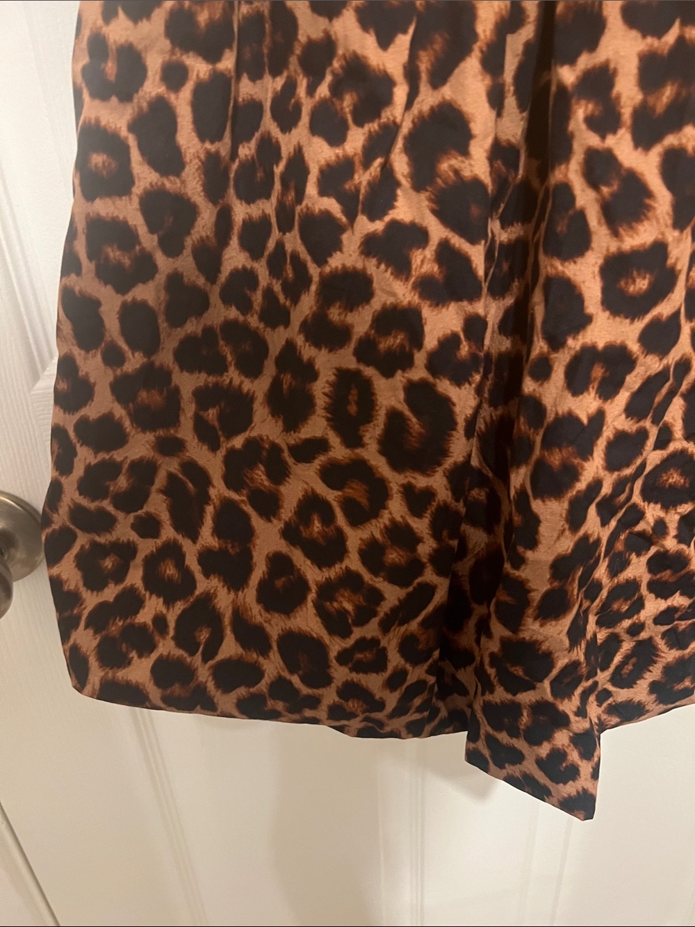 Time N True Brown & Black Leopard Print Puff Sleeve Dress - Picture 4 of 5